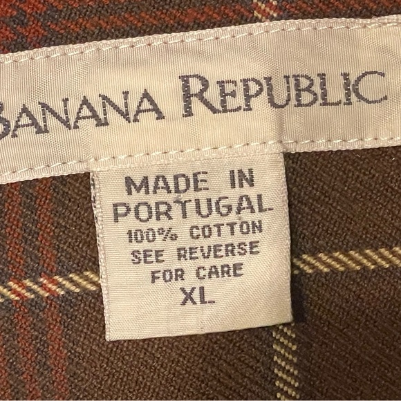 Vintage XL 100% Cotton Banana Republic heavy-duty long-sleeve shirt - Picture 8 of 8